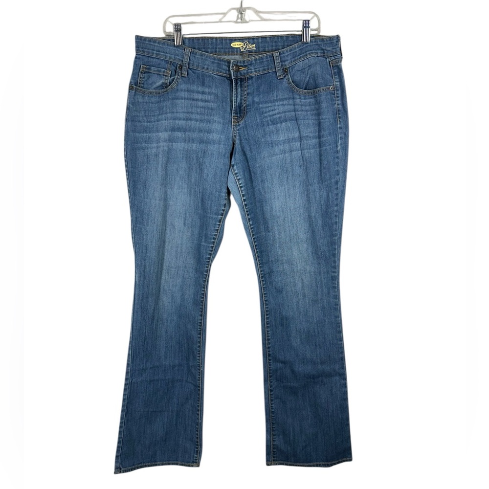 Old Navy Classic Blue Boot Cut Jeans The Diva 14 Long